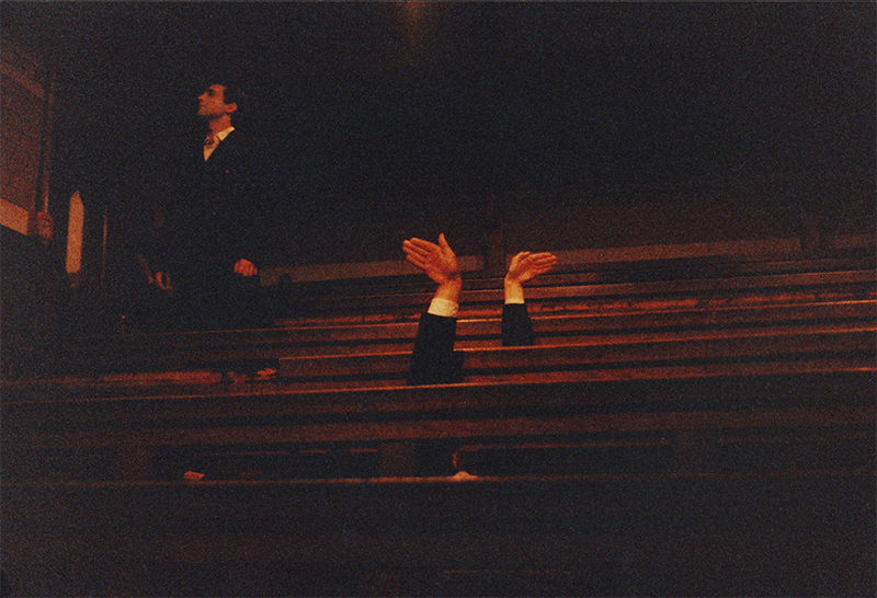 1991 - HAMLETMASCHINE, Christchurch NZ, Auff&uuml;hrung 10 (with Drama-Students) &copy;FTM