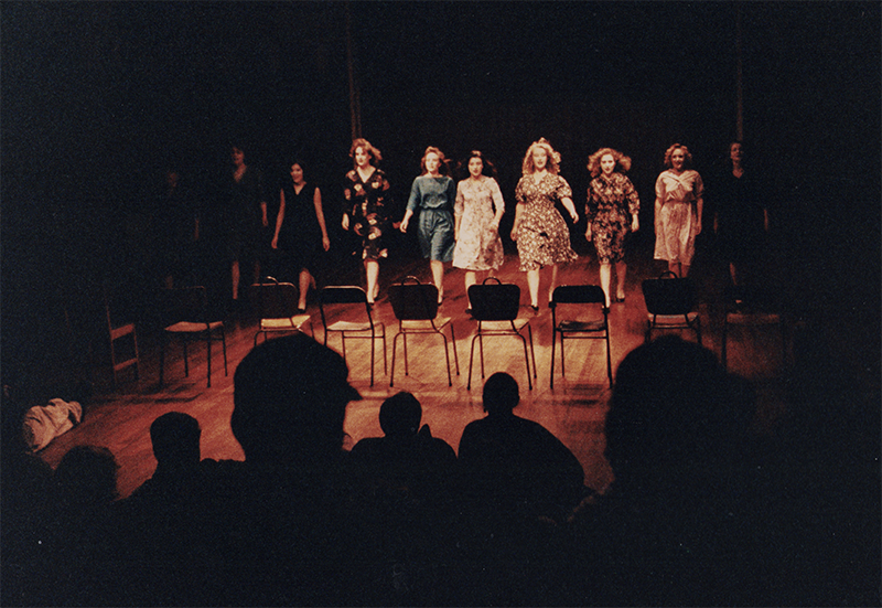 1991 - HAMLETMASCHINE, Christchurch NZ, Auff&uuml;hrung 4 (with Drama-Students) &copy;FTM