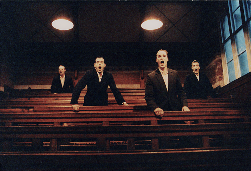 1991 - HAMLETMASCHINE, Christchurch NZ, Auff&uuml;hrung 6 (with Drama-Students) &copy;FTM