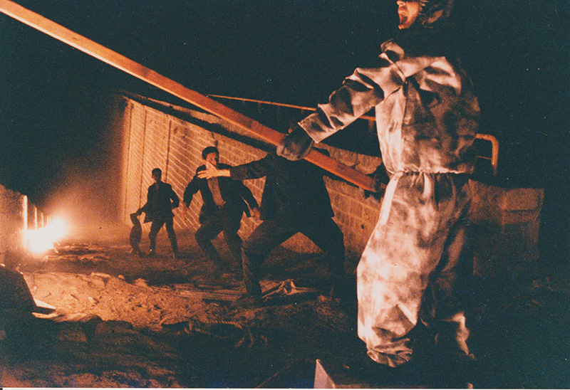 1989 - HAMLETMASCHINE, Workshop und Erarbeitung mit Drama-Studenten in Tel Aviv in Hebr&auml;isch, f&uuml;r das Akko-Theaterfestival Familienalbum 2 Dramastudents &copy;FTM