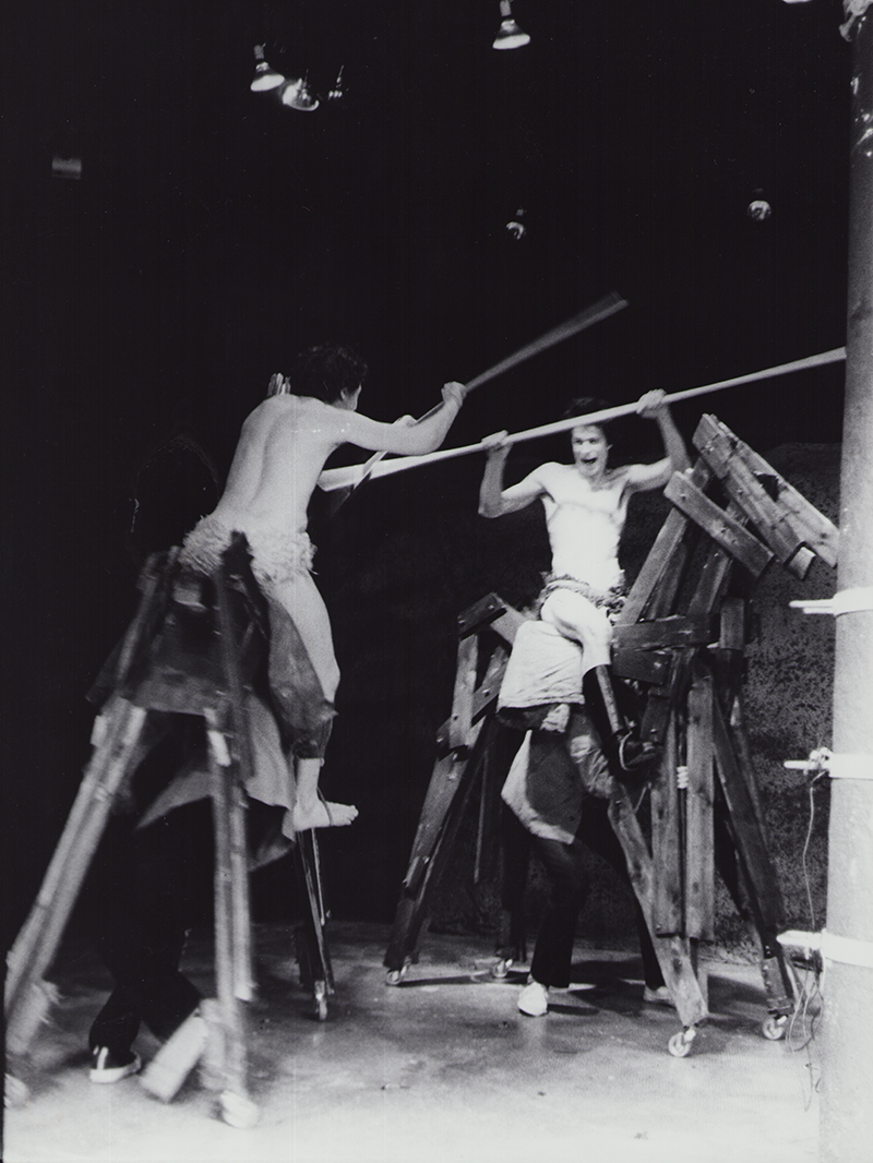 1974 - Teutonic Shock, W&ouml;rthstr 9 (Christoph Wolf-Arminius, Kurt Bildstein-Varus) &rsquo;Schlacht im Teutoburger Wald' &copy;Oda Sternberg