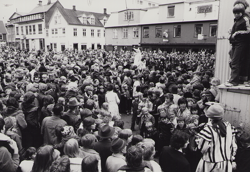 1978 - Island, Reykjavik Center, Wei&szlig;e Clowns &copy;FTM