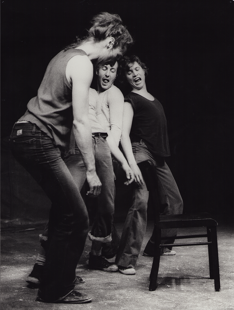 1976 - Demo Arbeitsweise FTM, W&ouml;rthstr 9 (Werner Eckl, Colin Gilder, Benno Ifland)&copy;W Giesche