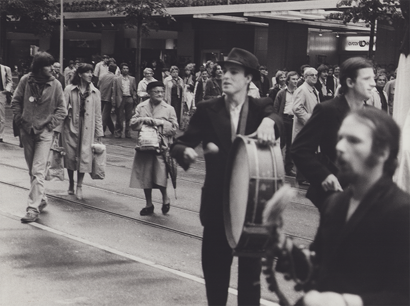 1977 - Z&uuml;rich, SCHWARZE PROZESSION (Lenniger, Behling, Kassalicky) &copy;FTM