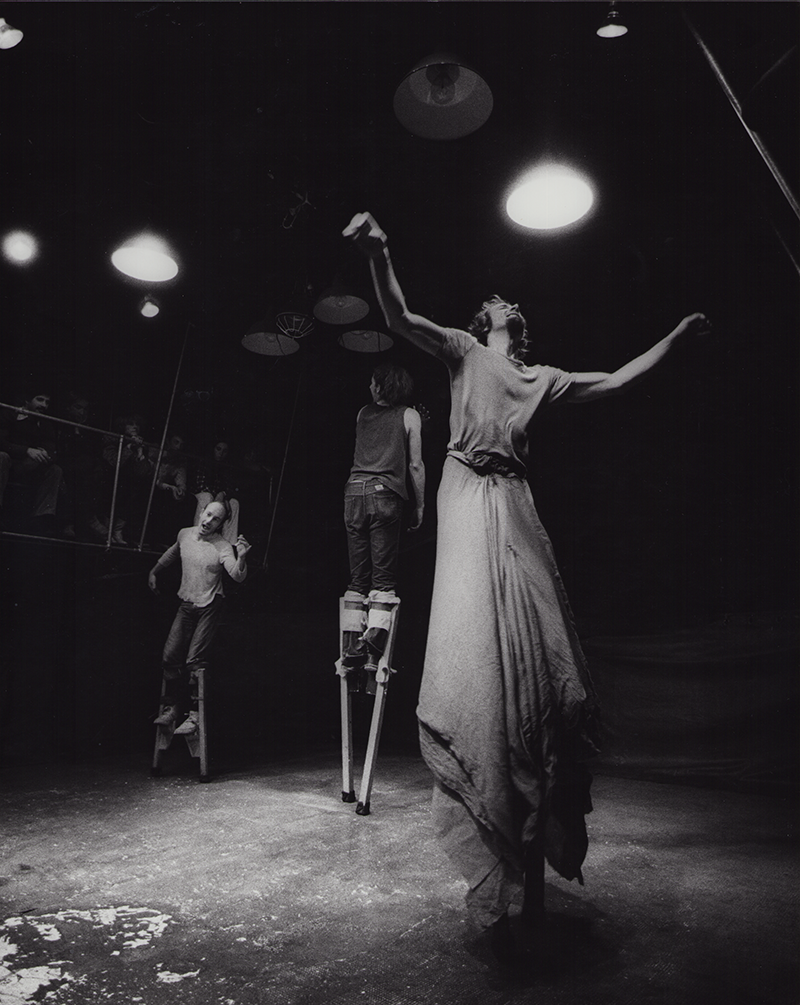 1976 - Demo Arbeitsweise FTM, W&ouml;rthstr 9 (Colin Gilder, Werner Eckl, Kurt Bildstein)&copy;W Giesche