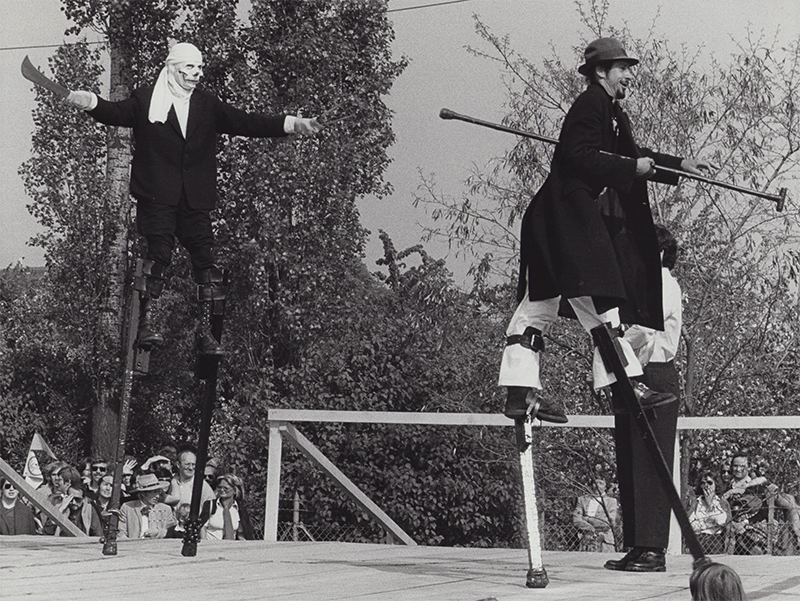 1980 - ZEIT F&Uuml;RS PARADIES - Theaterfestival M&uuml;nchen (Siegi Maschek, Kurt Bildstein)&copy;V Giesche