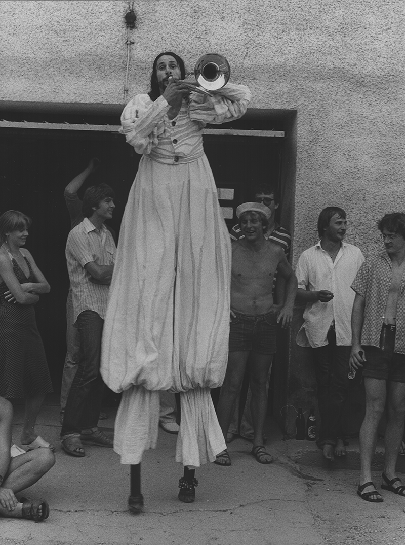 1980 - Dorffest, Wei&szlig;e Clowns (Kurt Bildstein) &copy;Giesche