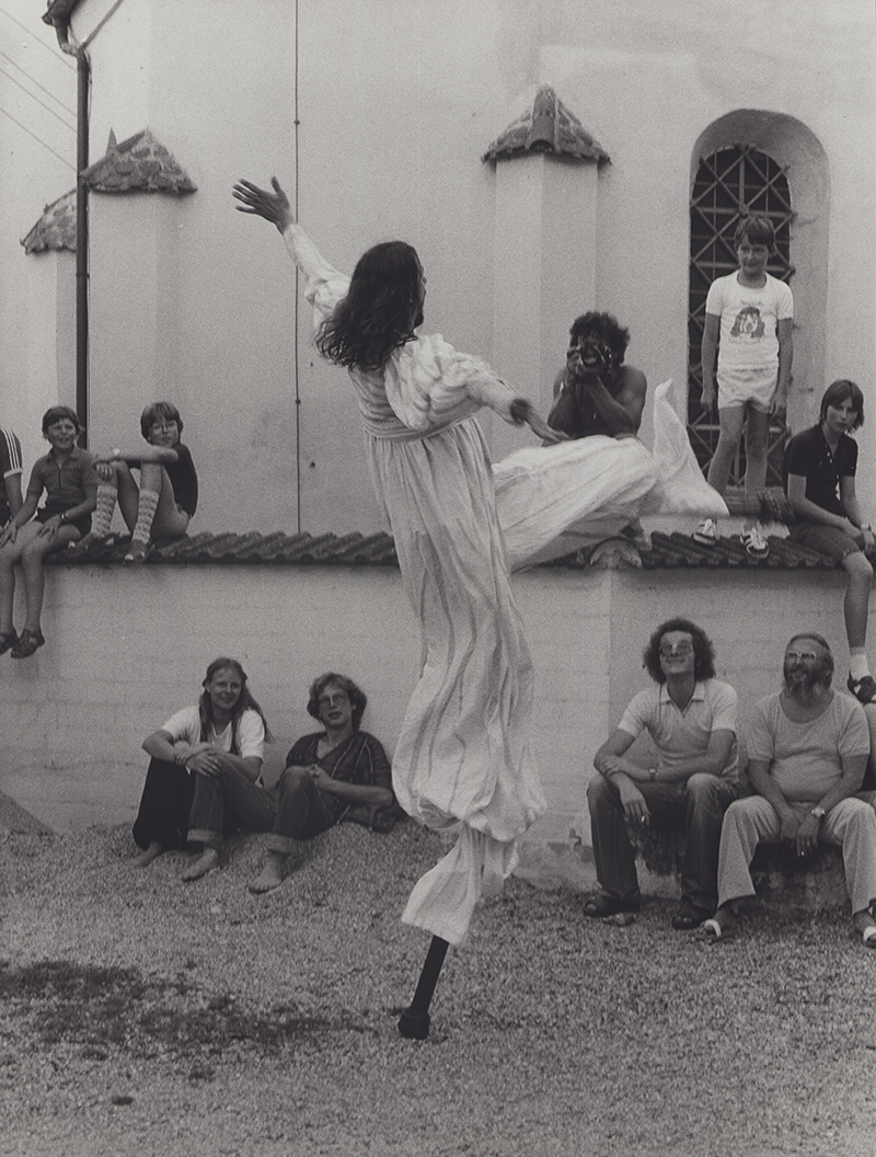 1980 - Dorffest, Wei&szlig;e Clowns, Wei&szlig;er Clown (Kurt Bildstein) &copy;Giesche