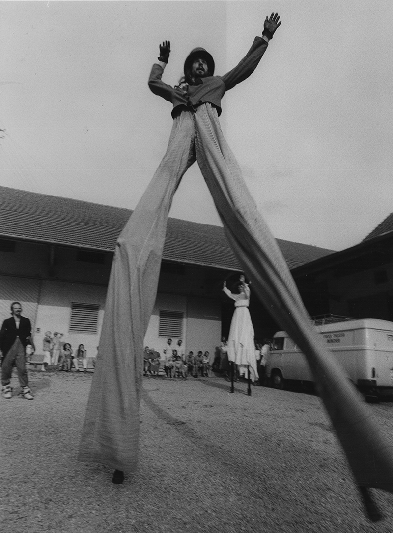 1980 - Dorffest, Bergbauernhof (Rolf Kassalicky, Kurt Bildstein, Siegi Maschek) &copy;Giesche