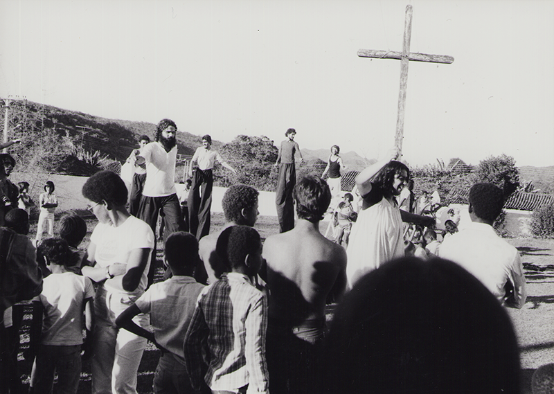 1982 - Teatro de Rua, Inhai, Dorf bei Diamantina, Brasilien  &copy;FTM