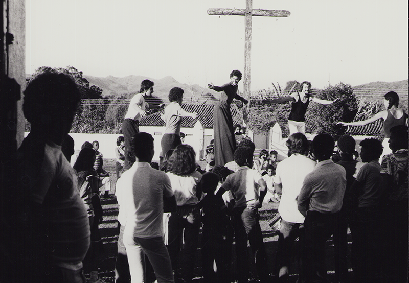 1982 - Teatro de Rua, Inhai, Dorf bei Diamantina, Brasilien  &copy;FTM